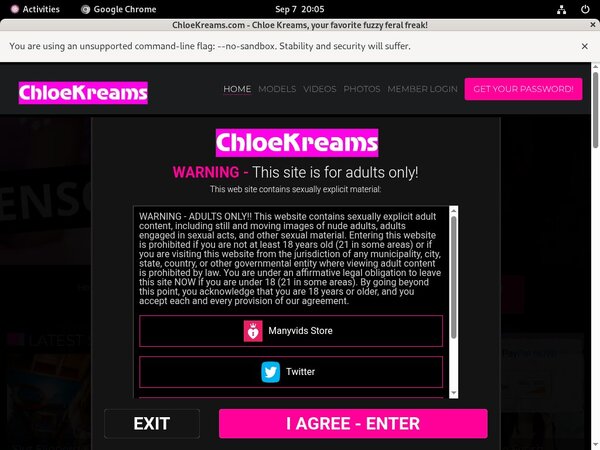Account Free For Chloekreams