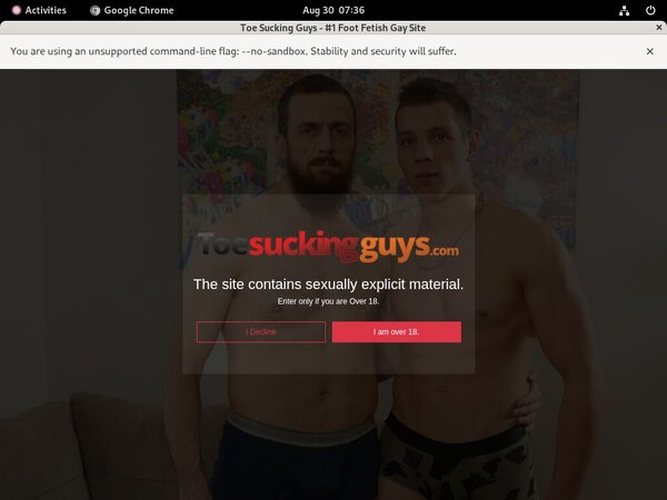 Accounts To Toesuckingguys.com