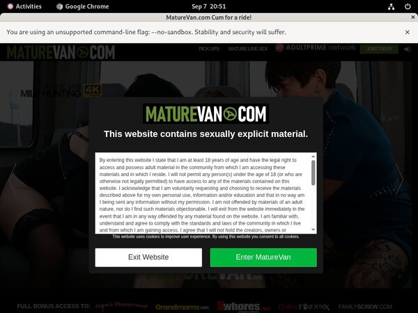Become Mature Van Member
