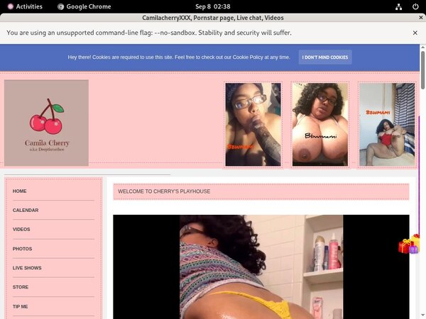 Black Camilacherryxxx.modelcentro.com