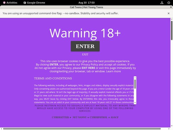 Caliteens.com Siterip