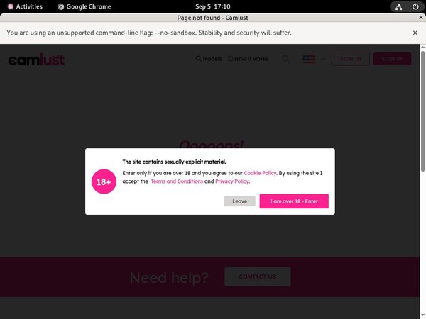 Camlust.com Join Form