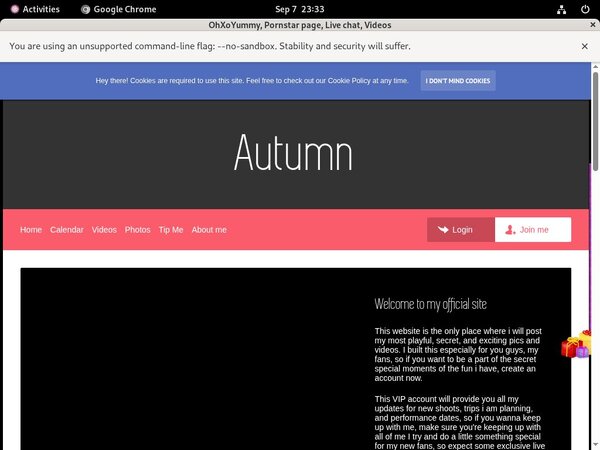 Create OhXoYummy Account