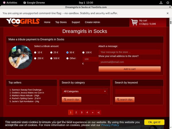 Discount Codes Dreamgirls In Socks