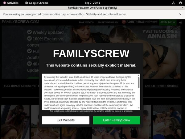 Family Screw With Direct Debit