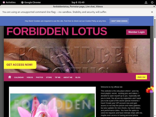 Free Forbiddenlotus Username