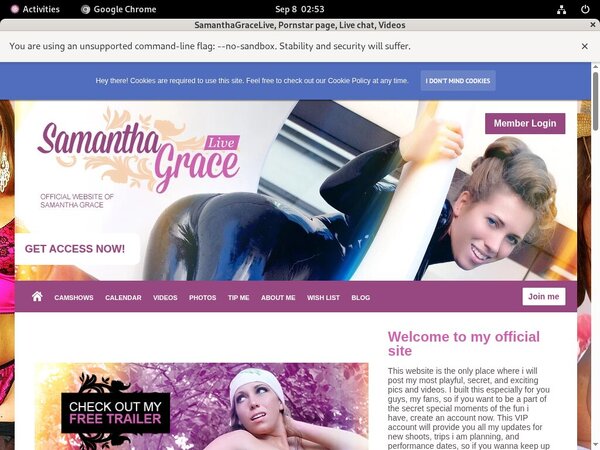 Free SamanthaGraceLive Trial Memberships Free SamanthaGraceLive Trial Memberships