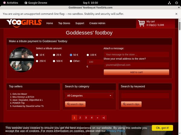 Goddessesfootboy Paysite Discounts