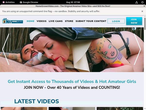 Homegrownvideo.com Pay Using