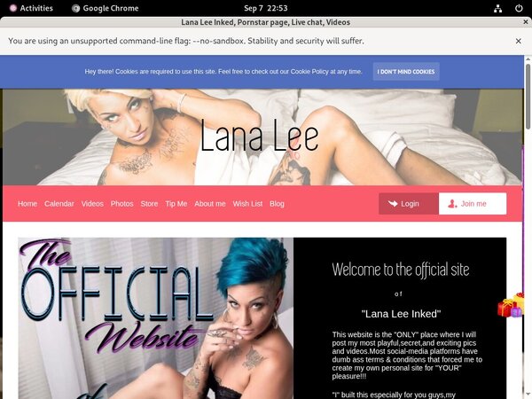 Lana Lee Inked Accounts Passwords