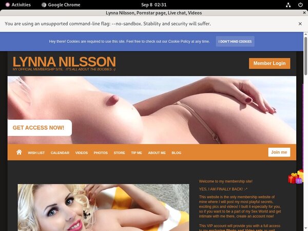 Lynna Nilsson Free Premium Passwords