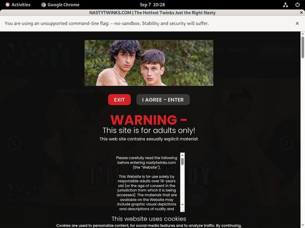Nasty Twinks Discount Payment