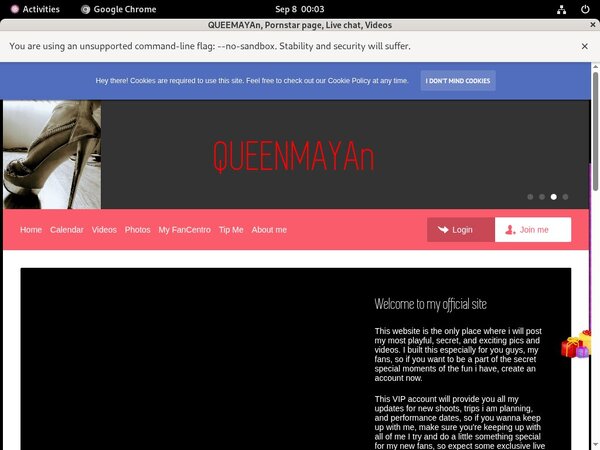 Queenmayan.modelcentro.com Hacked Account