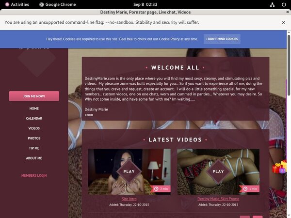 Sexxidestiny.modelcentro.com Porn Discount