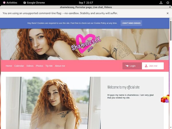 Shamelessxy Network Login