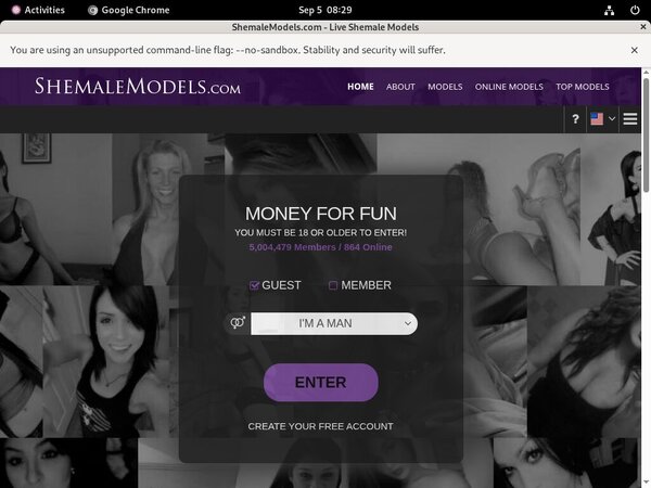 Shemale Models User And Password