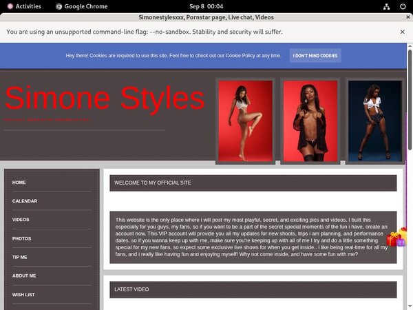 Simonestylesxxx.modelcentro.com Password 2018