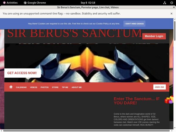 Sirberusssanctum.net Account 2015