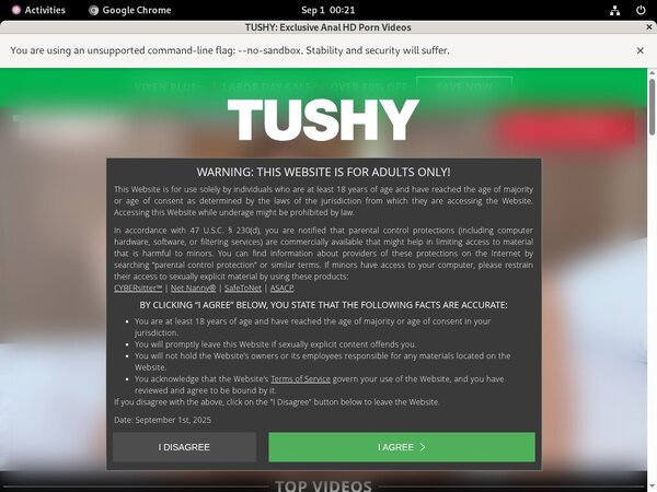 Tushy Password Login