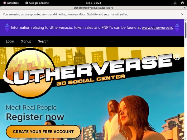 Utherverse With Visa