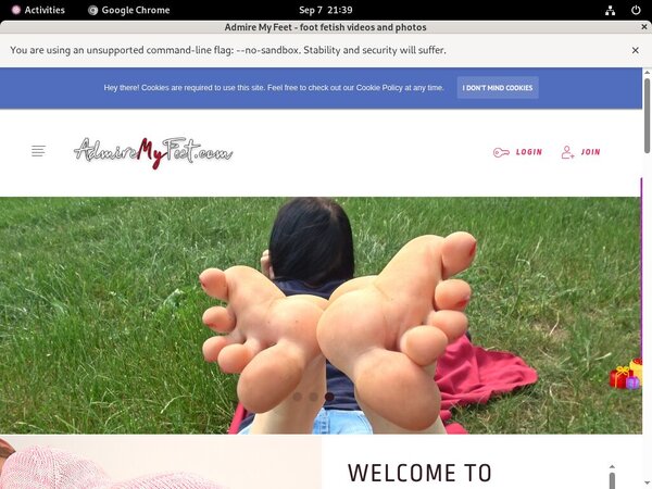 Cracked Admire My Feet Account