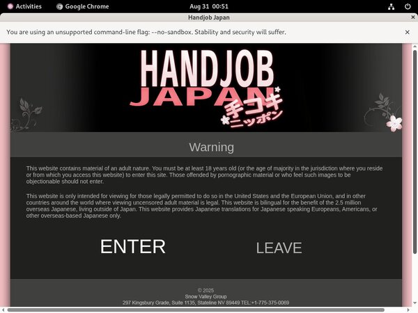 Handjob Japan Signup