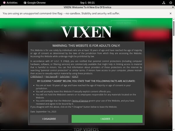 Vixen.com Buy Credits